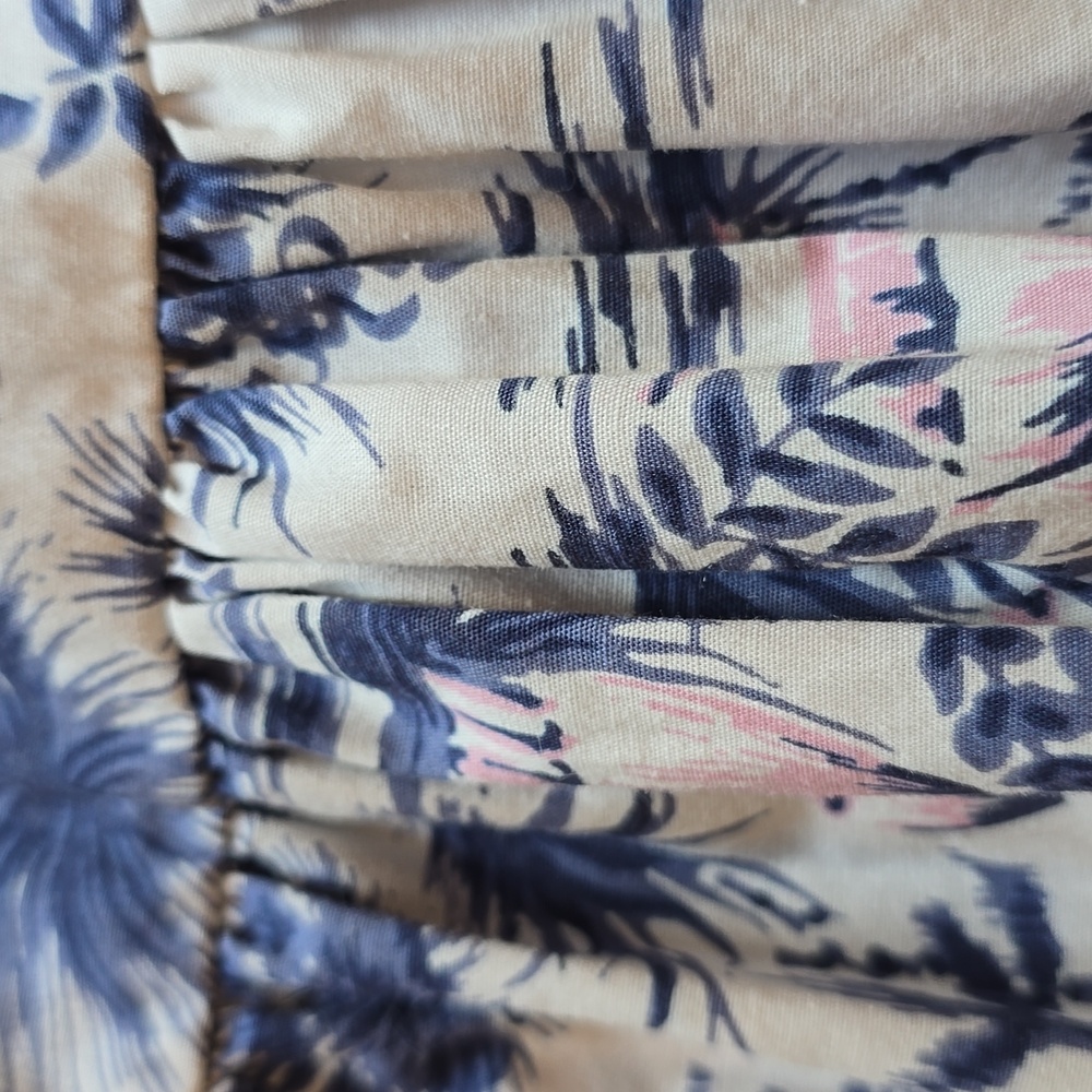 Abercrombie & Fitch, Smocked Midi Dress, Island Motif, EUC, Women's SP - Picture 7 of 12